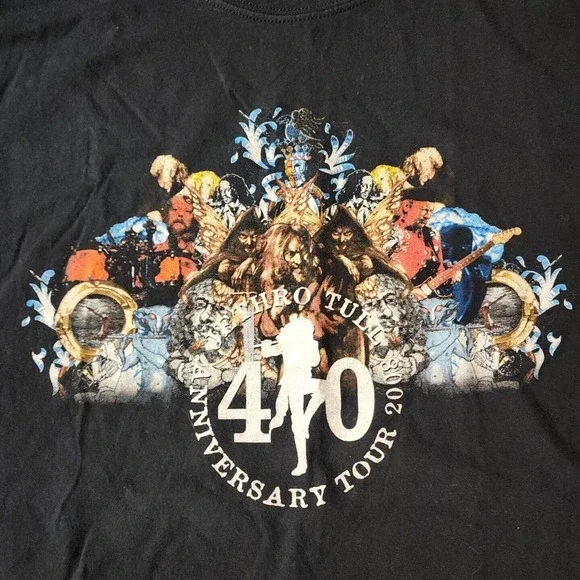 Jethro Tull Shirt Mens M Anniversary Tour 2008 Double Sided Tee Adult - Picture 2 of 4